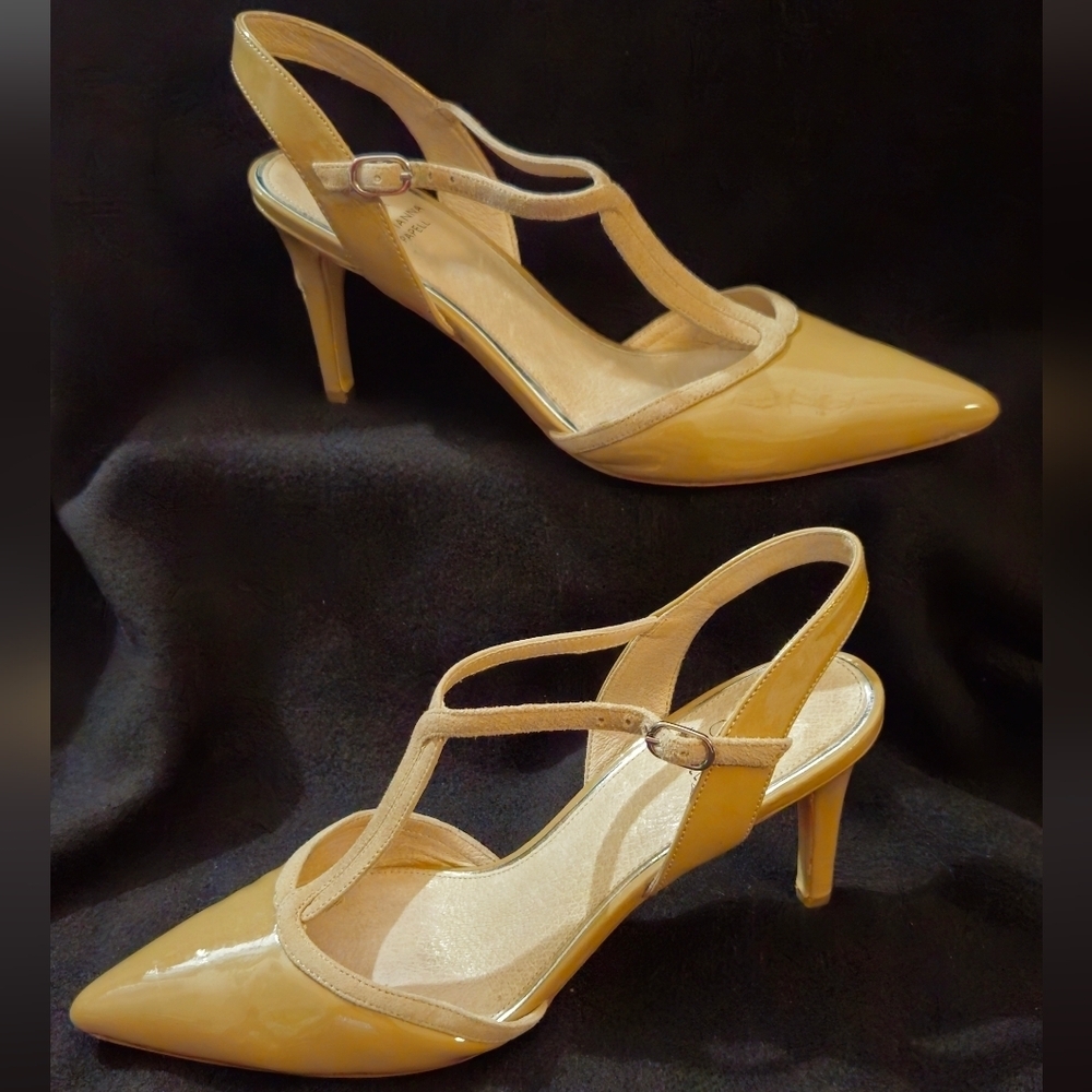 Adrianna Papell Taupe Strappy Heels - Size 9M